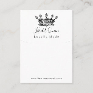 Cartão De Visita Queen Crown Handmade Jewelace