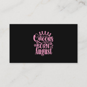 Cartão De Visita Queens são Nasceres no Presente de Festa de aniver