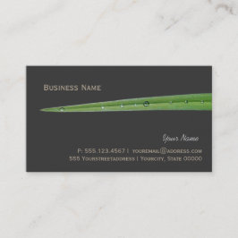 Cartão De Visita Quiet Landscaper Blade of Grass Nature