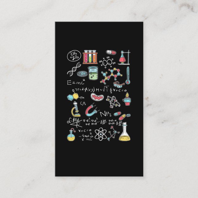 Cartão De Visita Química Física Matemática Química (Frente)