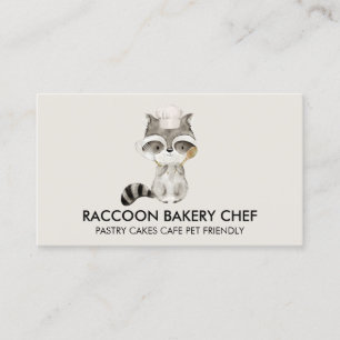 Cartão De Visita Raccoon Bakery