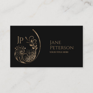 Cartão De Visita Rácio do ouro - Flor da vida - Geometria Sagrada