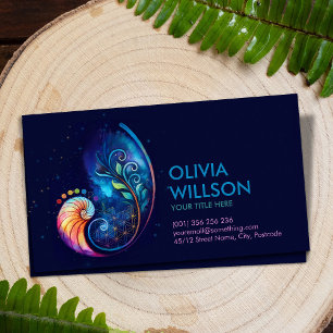 Cartão De Visita Rácio do ouro - Flor da vida - Geometria Sagrada