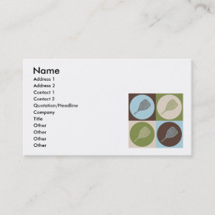 Cartão De Visita Racquetball do pop art