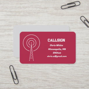 Cartão De Visita Rádio amador