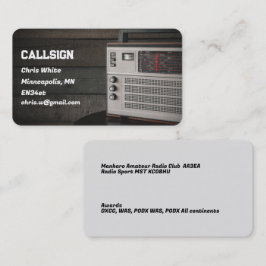 Cartão De Visita Rádio Amateur Ham
