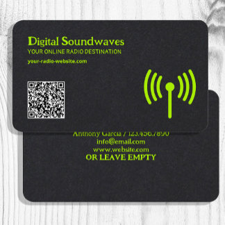 Cartão De Visita Rádio Premium