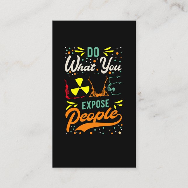 Cartão De Visita Radiologia Humor Skeleton Radiologista (Frente)