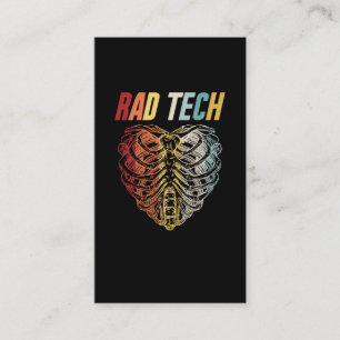 Cartão De Visita Radiologia Xray Retro Skeleton Radiologista