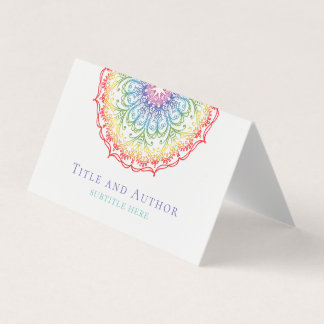 Cartão De Visita Rainbow Mandala Damas Pride Hair Stylist