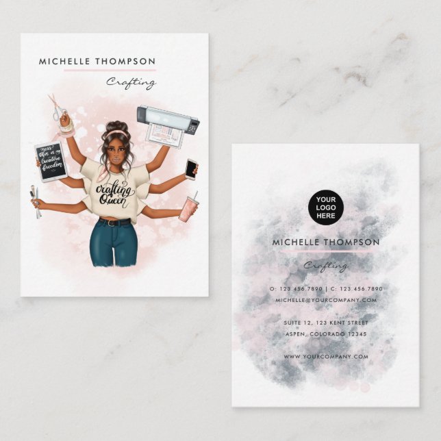 Cartão De Visita Rainha de Arranjo (Frente/Verso)