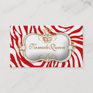 Cartão De Visita Rainha de Hott de 311 vermelhos