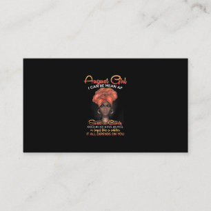 Cartão De Visita Rainhas São Nasceres Em Agosto De Mulheres Negras 