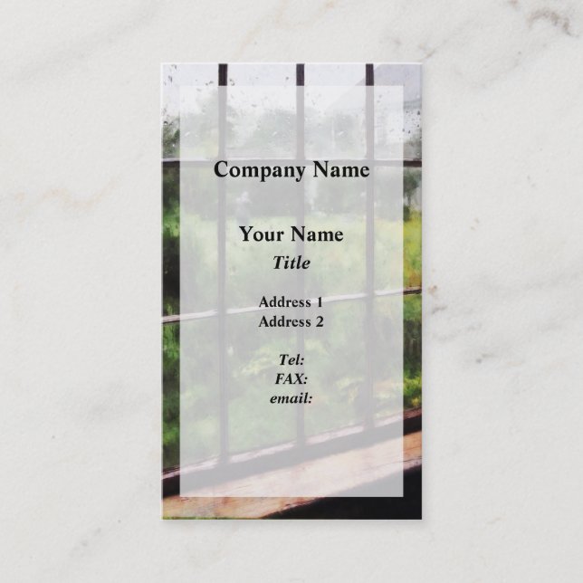 Cartão De Visita Rainy Day (Frente)