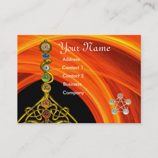 CARTÃO DE VISITA RAIO DE ASCLEPIUS,7 CHAKRAS,YOGA,ENERGIA ESPIRITUA (Frente)