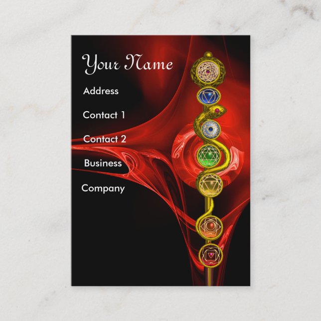 CARTÃO DE VISITA RAIO DE ASCLEPIUS,7 CHAKRAS,YOGA,ENERGIA ESPIRITUA (Frente)