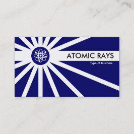 Cartão De Visita Raios Atômicos - Azul Escuro