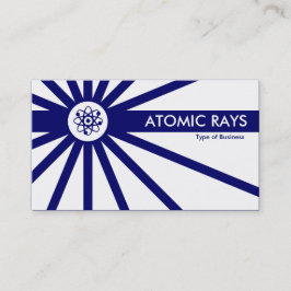 Cartão De Visita Raios Atômicos - Azul Escuro Anti-Matéria