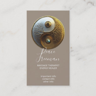 Cartão De Visita Raiz da Harmonia Design Yin Yang