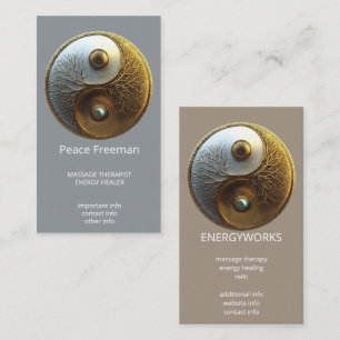 Cartão De Visita Raiz da Harmonia Design Yin Yang