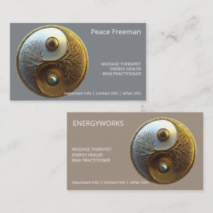 Cartão De Visita Raiz da Harmonia Design Yin Yang