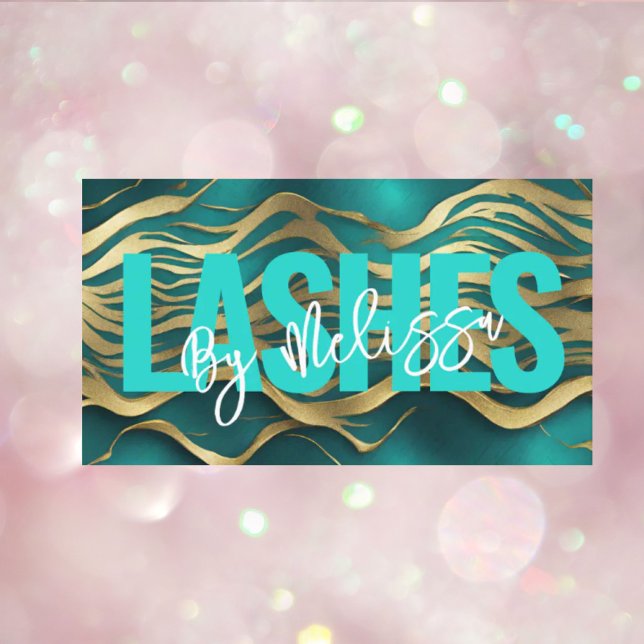 Cartão De Visita Raiz Típica Típica Bela Maquiagem Artista Lashes (Girly Chic Typography Beauty Makeup Artist Lashes Business Card)