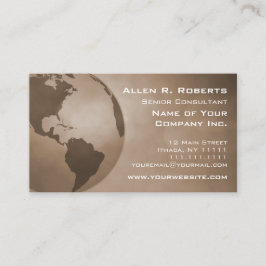 Cartão De Visita Ramo global de Americas do comércio incorporado