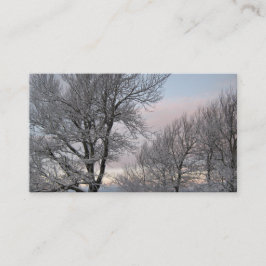 Cartão De Visita Ramos cobertos de neve
