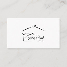 Cartão De Visita Rancho de Cavalo | Fazenda de cavalos