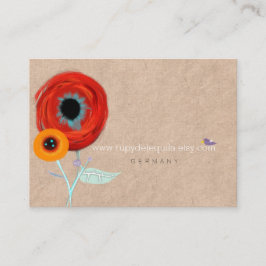 Cartão De Visita Ranunculus boutonniere Designer