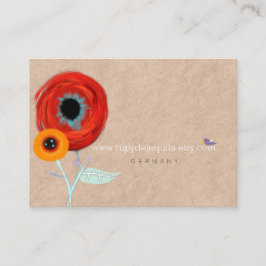 Cartão De Visita Ranunculus boutonniere Designer