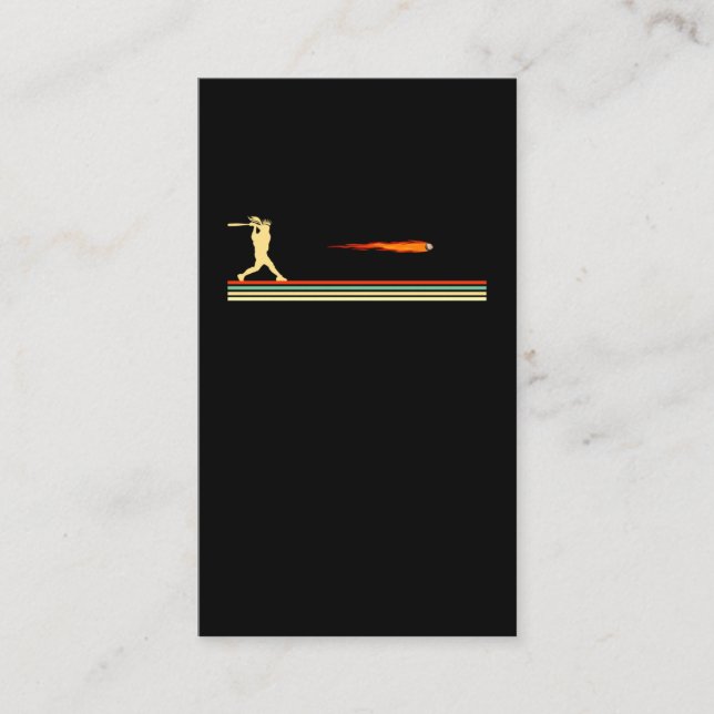 Cartão De Visita Rapariga de Beisebol Engraçada, Filha Engraçada (Frente)