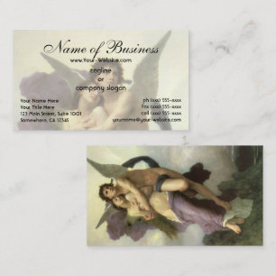 Cartão De Visita Rapto (Sequestro) de Psiquê por Bouguereau