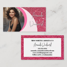 Cartão De Visita Raspberry Twist Photo Business Card