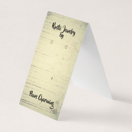 Cartão De Visita Rastreamento Rústico de Dobradiça de Ouvido Cartõe