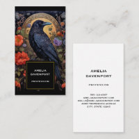 Raven Preto com Design Gótico Flores