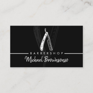 Cartão De Visita Razor Barber compra para Men Coiffure Hairdresser