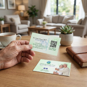 Cartão De Visita Reabilitação de mais velho   Medicina Verde