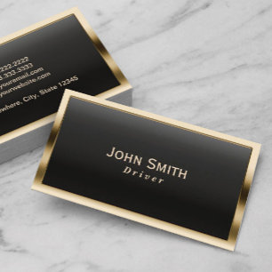 Cartão de visita Real de Borda Dourada