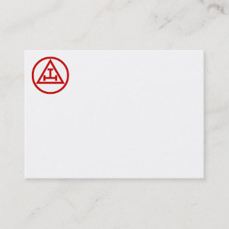 Cartão de visita real do arco