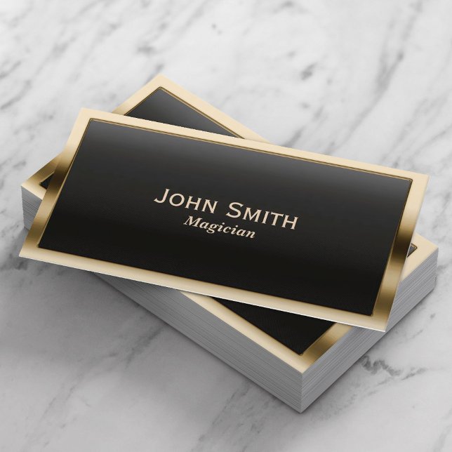 Cartão De Visita Real Dourado Border Mag] (Criador carregado)