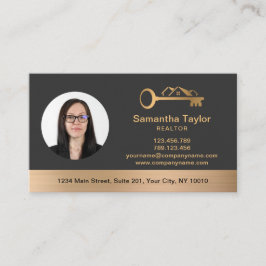 Cartão De Visita Real Estate Professional Adicionar foto e logotipo