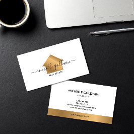 Cartão De Visita Real Estate Professional Modern Script House