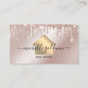 Cartão De Visita Real Estate Professional Modern Script House Busin