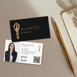 Cartão De Visita Real Imobiliário Profissional Adicionar Código QR 