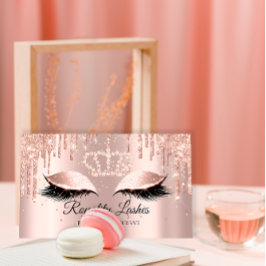 Cartão De Visita Real Makeup Artist Lashes Crowed Princess