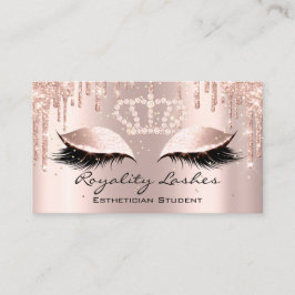 Cartão De Visita Real Makeup Artist Lashes Glitter Drives Princess