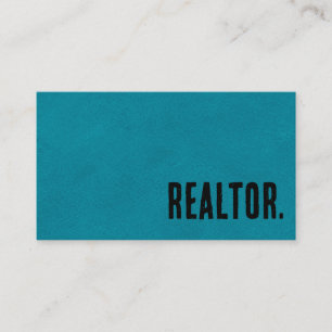 Cartão De Visita Realçador de Couro Azul Premier