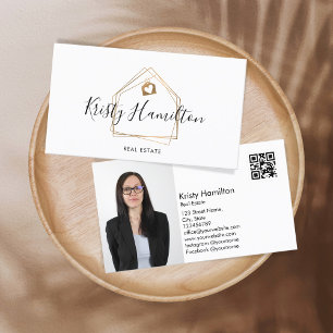 Cartão De Visita realeador profissional imobiliário adicionar códig