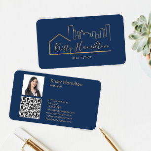 Cartão De Visita realeador profissional imobiliário adicionar códig